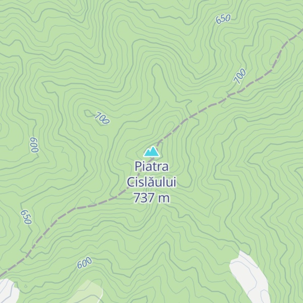 Map of Piatra Cislăului