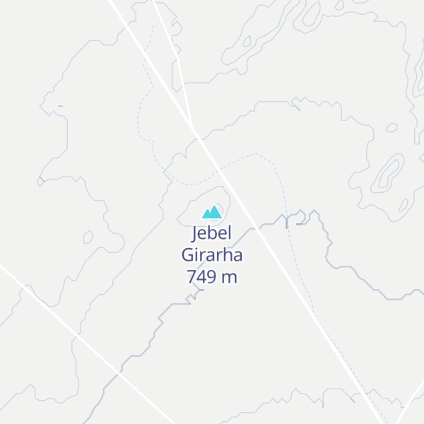 Map of Jebel Girarha