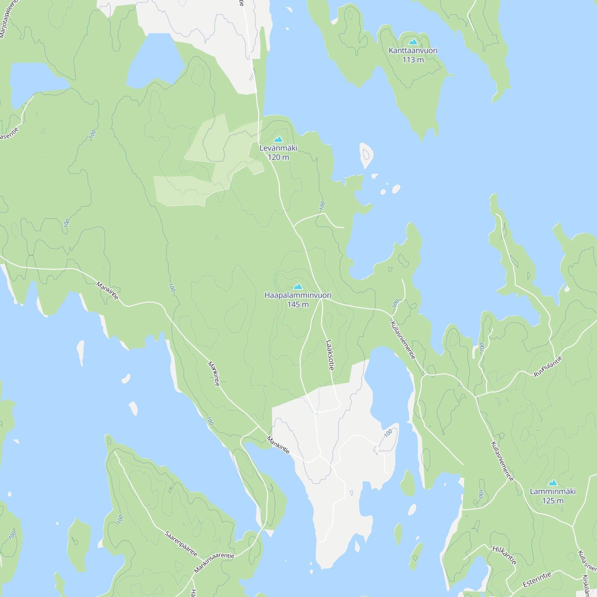 Haapalamminvuoren kota map