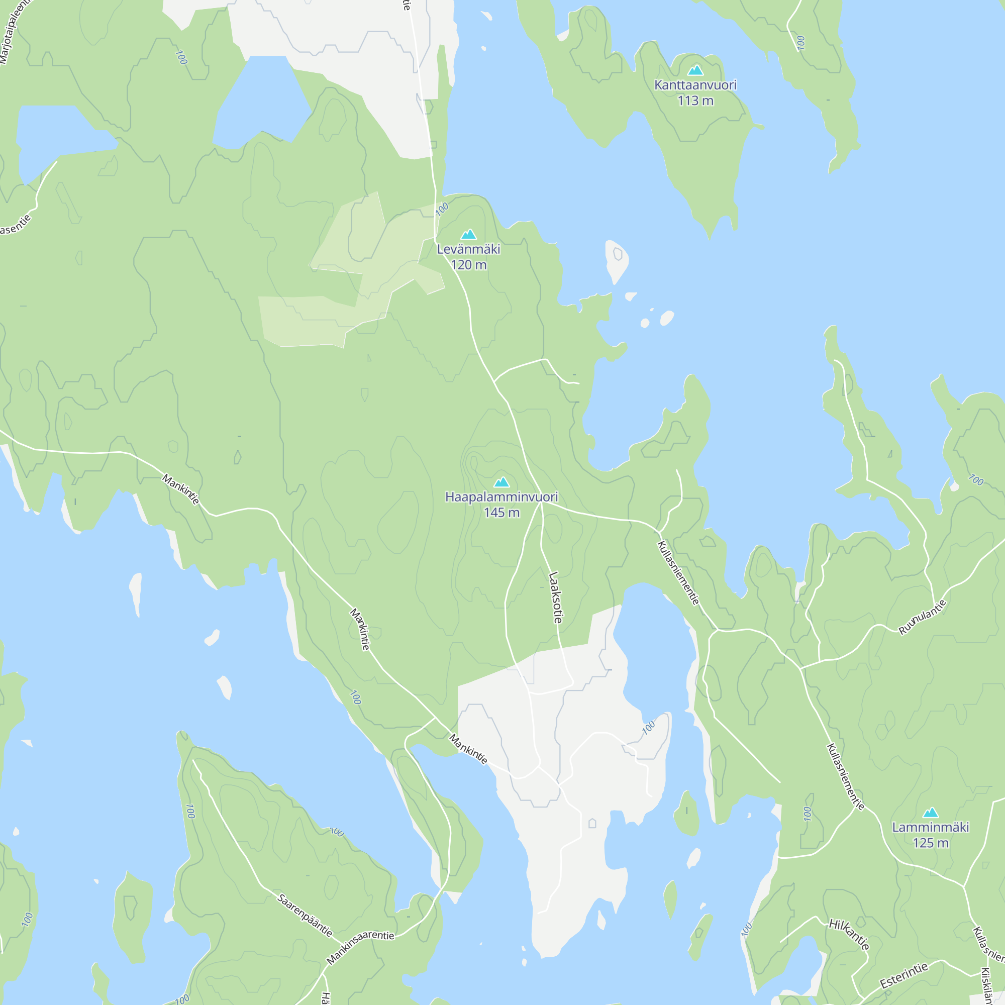 Haapalamminvuoren kota map