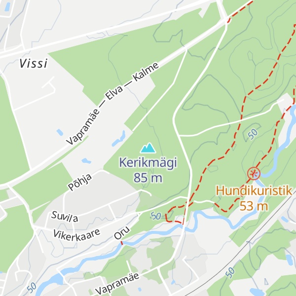 Map of Kerikmägi