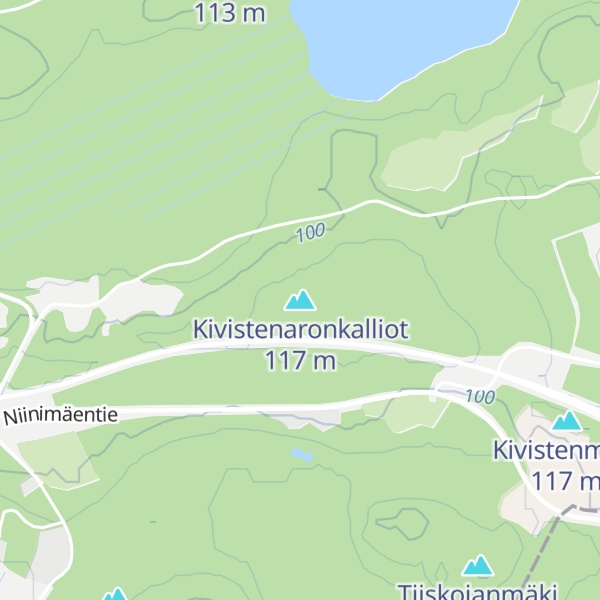 Map of Kivistenaronkalliot