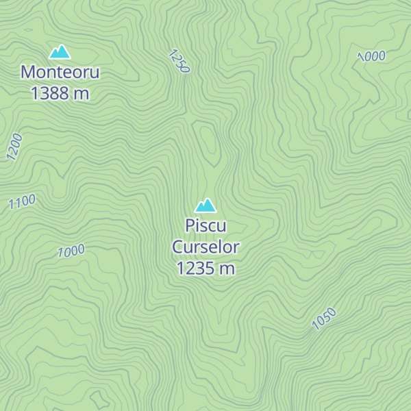 Map of Piscu Curselor