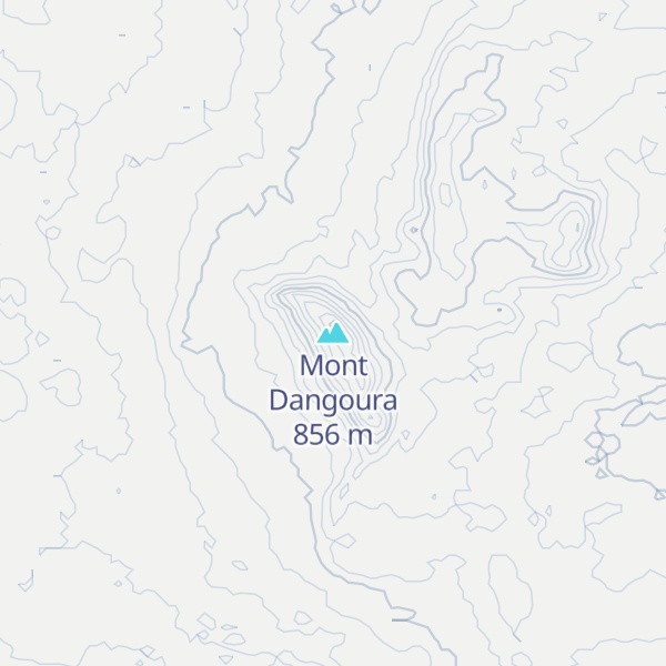 Map of Mont Dangoura