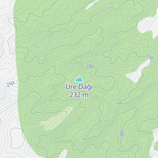 Map of Üre Dağı