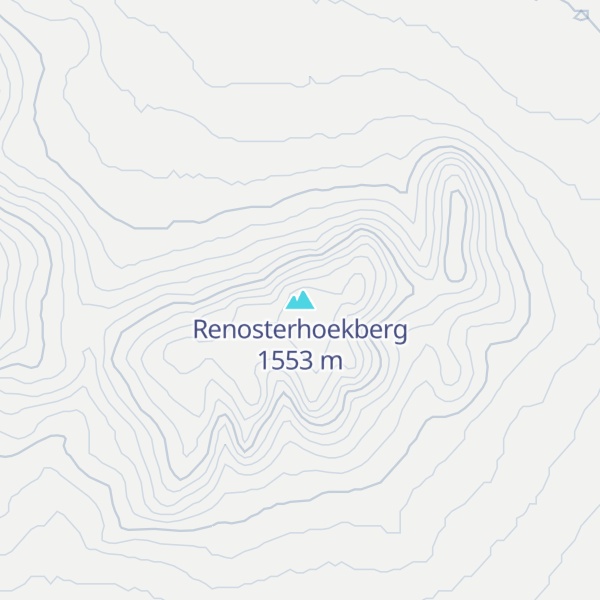Map of Renosterhoekberg