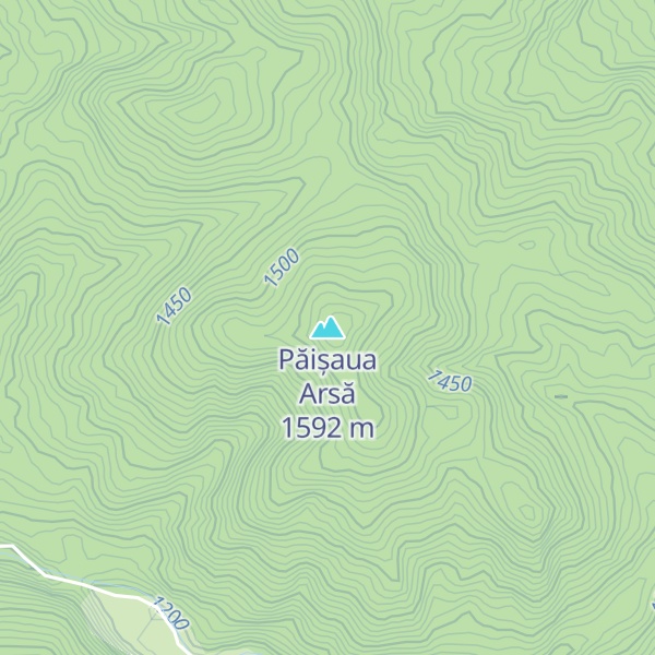 Map of Păișaua Arsă