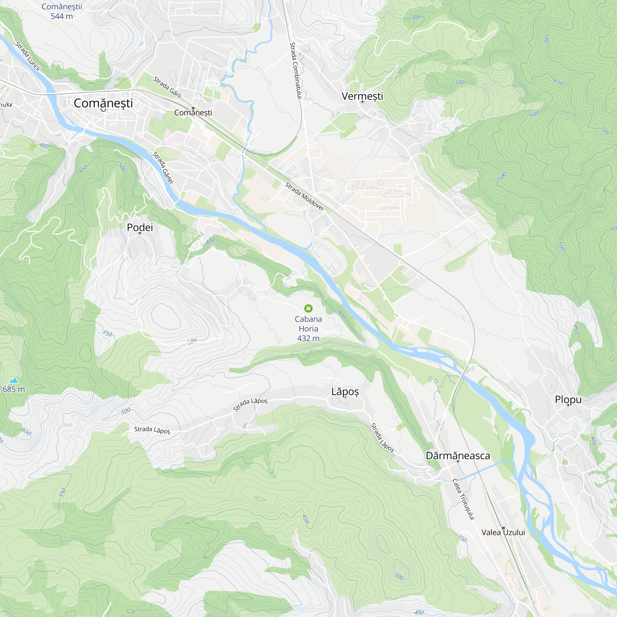 Cabana Horia map