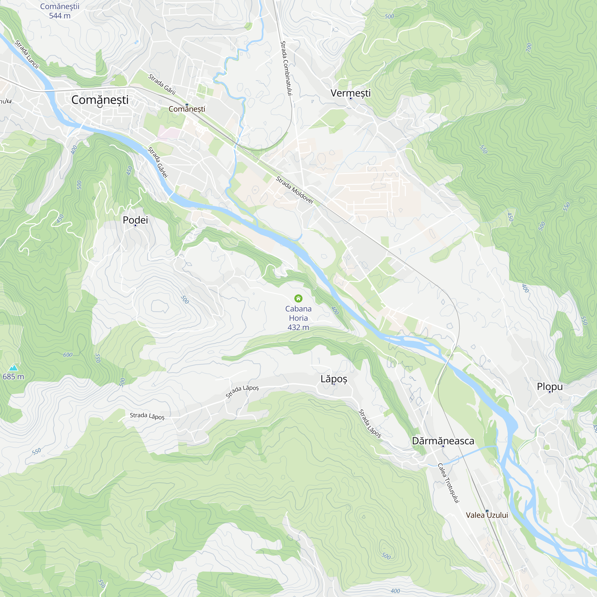 Cabana Horia map