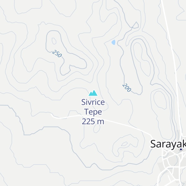 Map of Sivrice Tepe