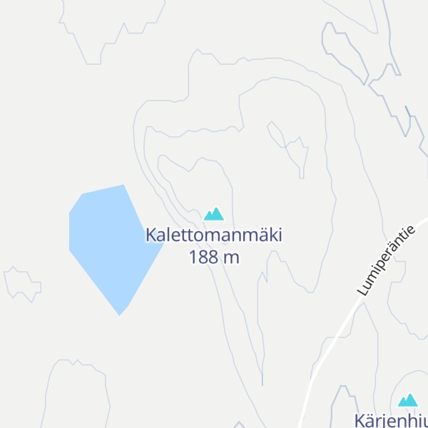 Map of Kalettomanmäki