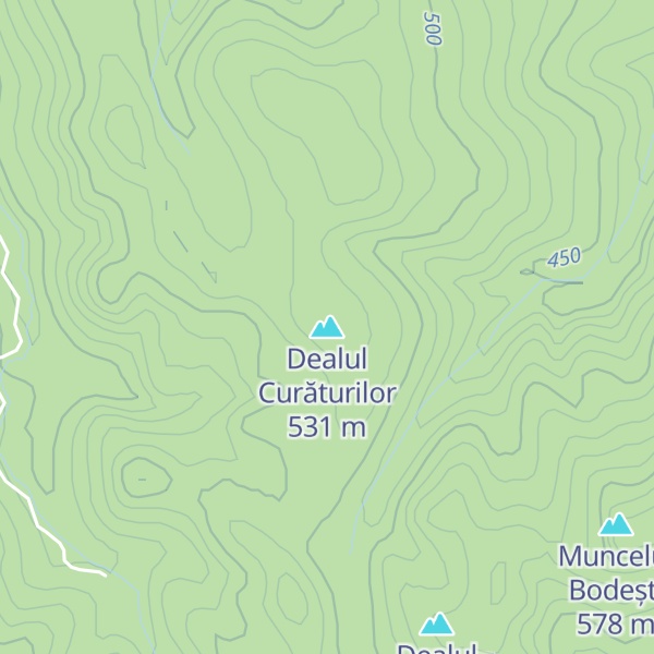 Map of Dealul Curăturilor