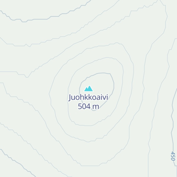 Map of Juohkkoaivi