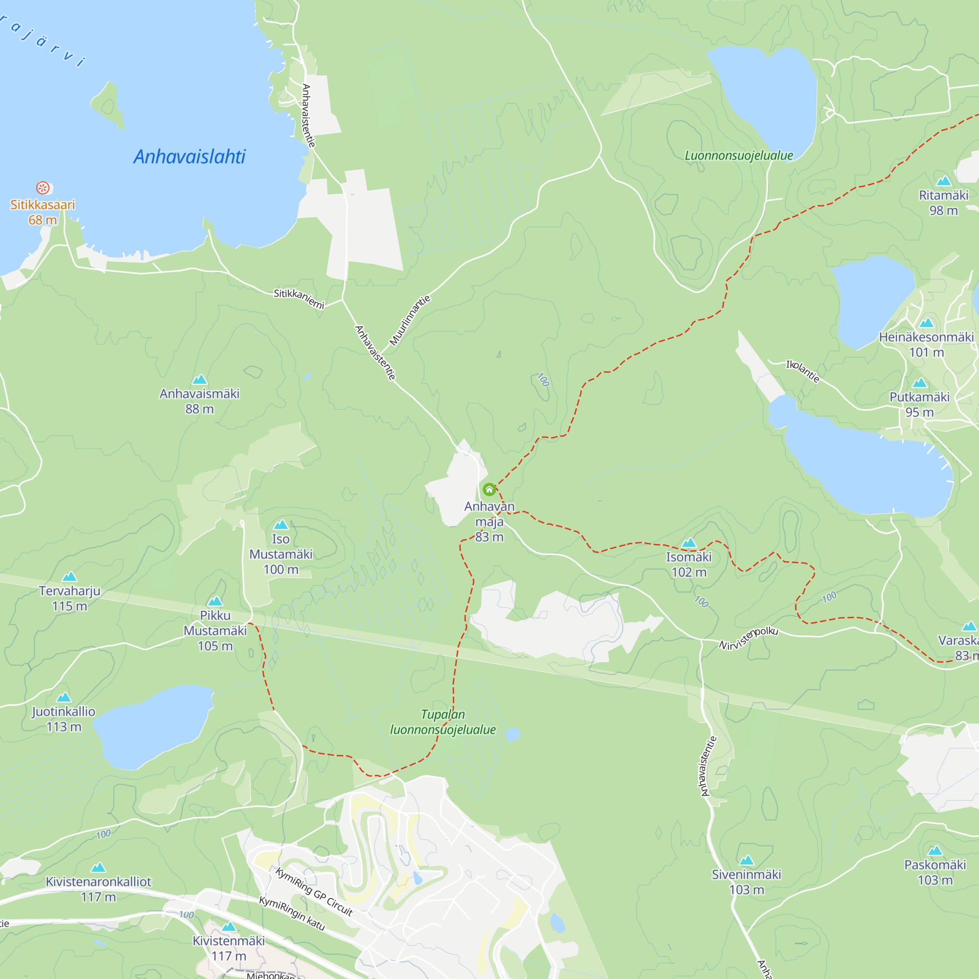 Anhavan maja map