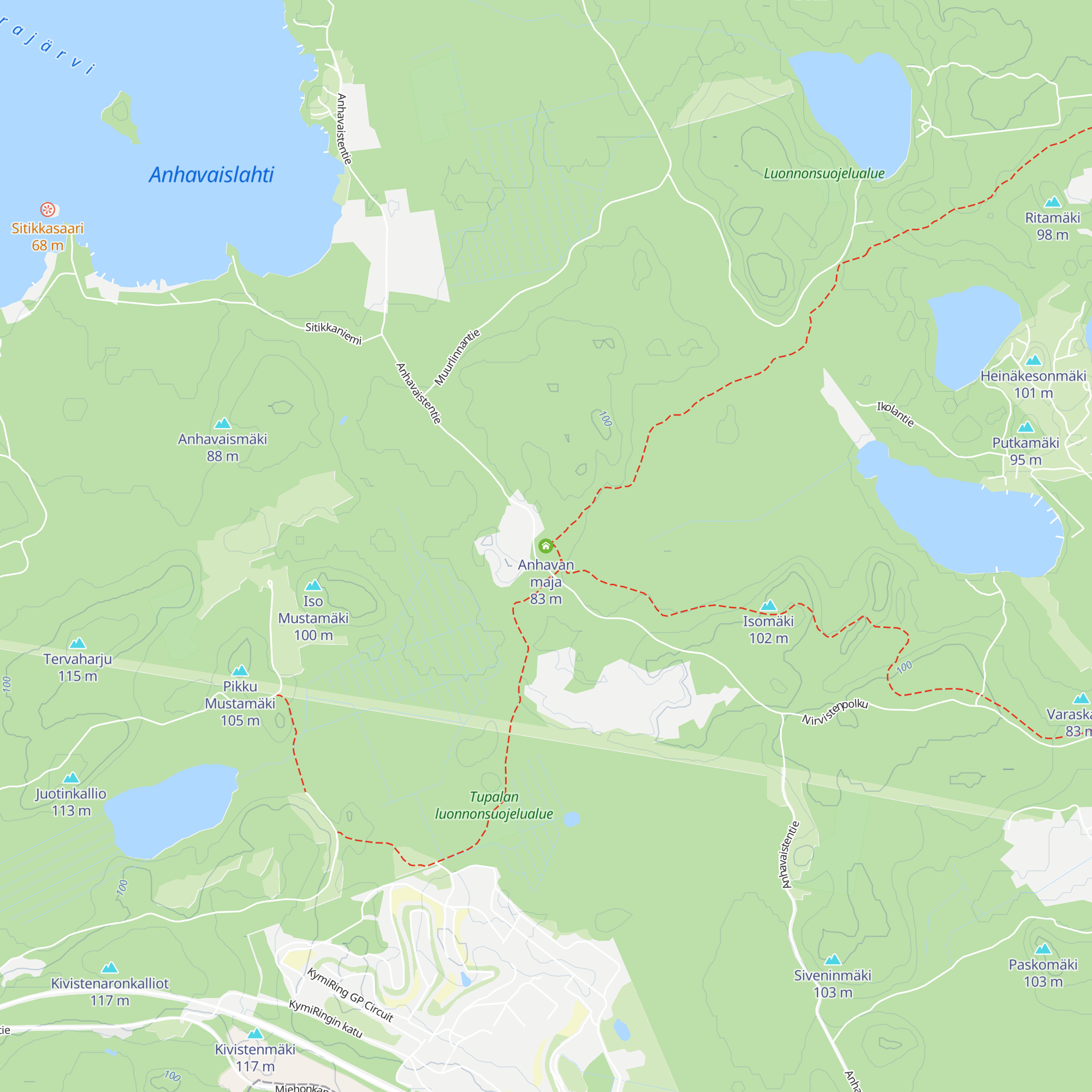 Anhavan maja map