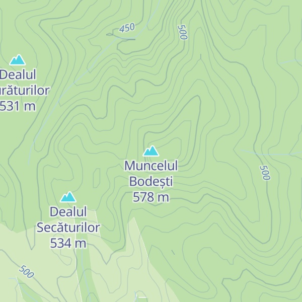Map of Muncelul Bodești