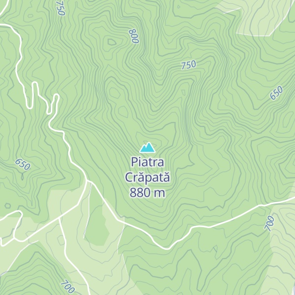 Map of Piatra Crăpată