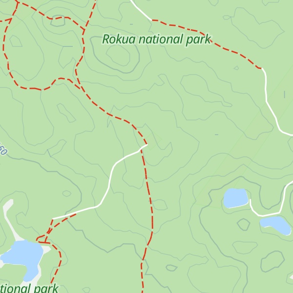 Map of Pookinpaussi, day trip hut