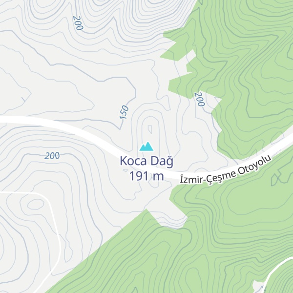 Map of Koca Dağ
