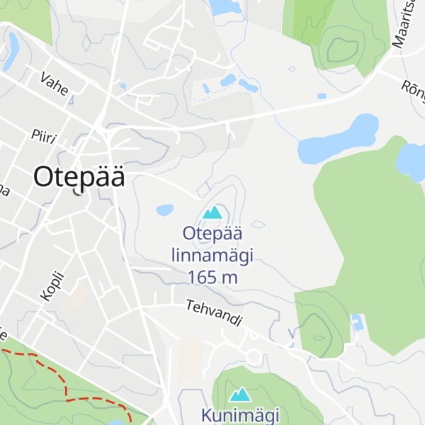 Map of Otepää linnamägi