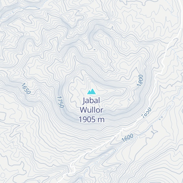 Map of Jabal Wullor