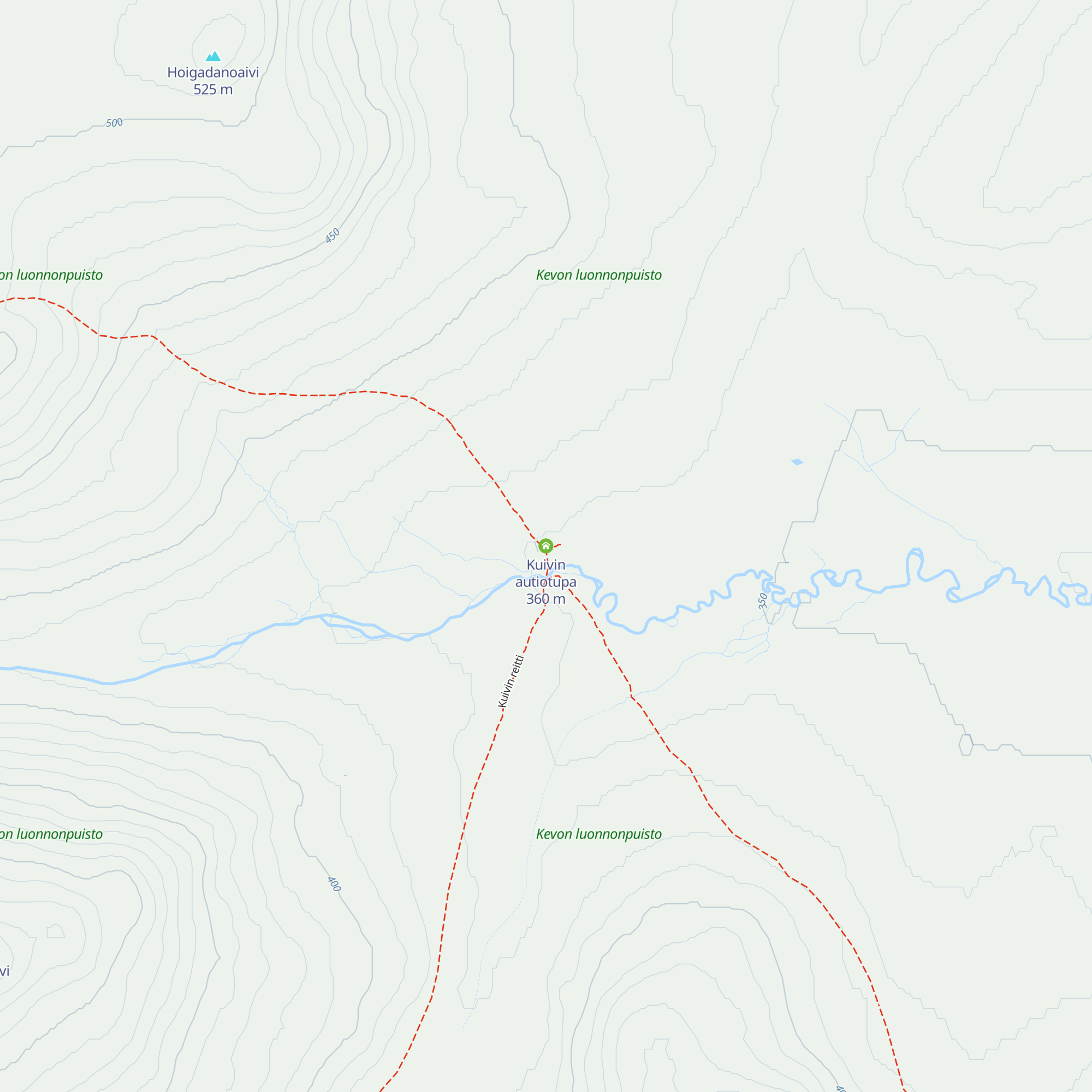 Kuivin autiotupa map