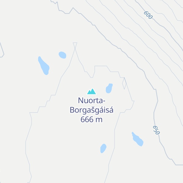 Map of Nuorta-Borgašgáisá
