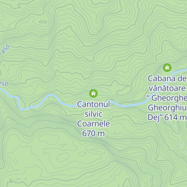 Map of Cantonul silvic  Coarnele
