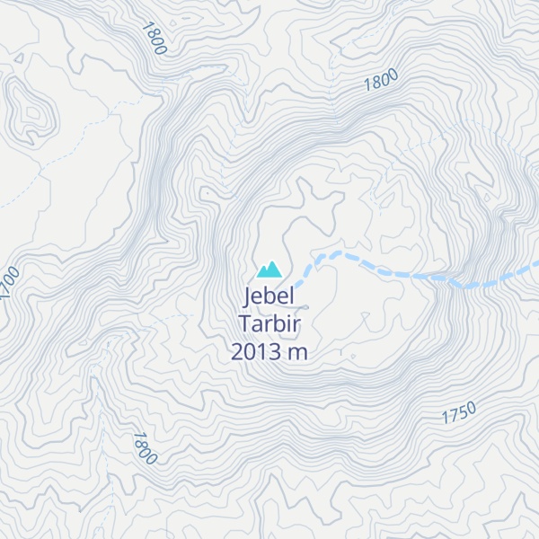 Map of Jebel Tarbir