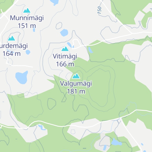 Map of Valgumägi