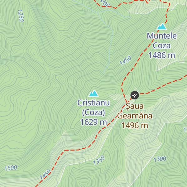 Map of Cristianu (Coza)
