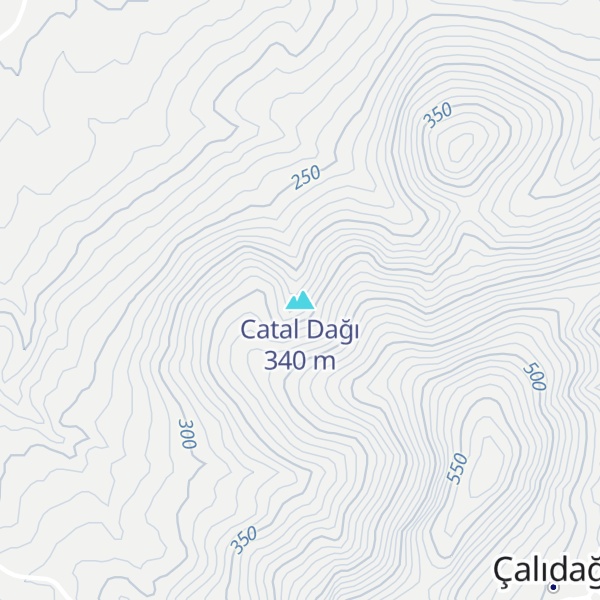 Map of Catal Dağı