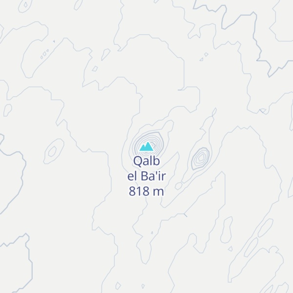 Map of Qalb el Ba'ir