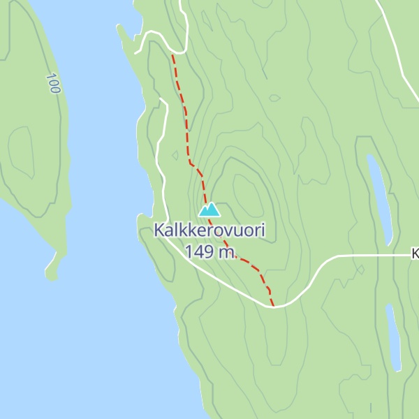 Map of Kalkkerovuori