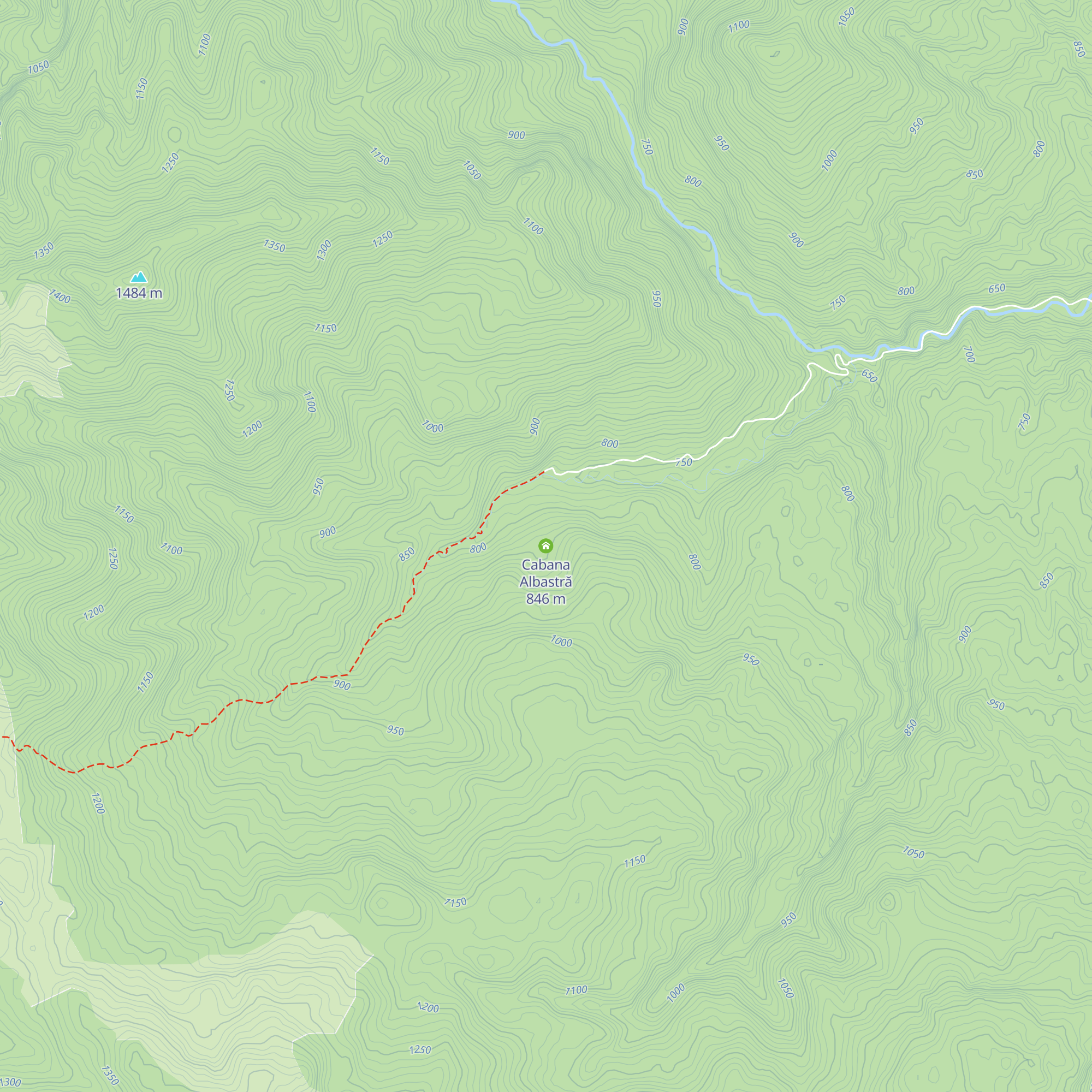 Cabana Albastră map
