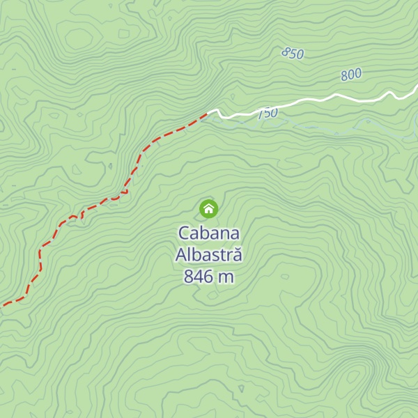 Map of Cabana Albastră