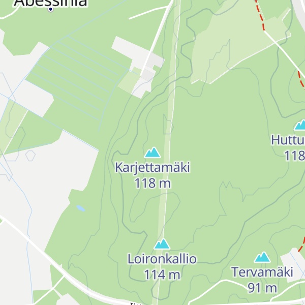 Map of Karjettamäki
