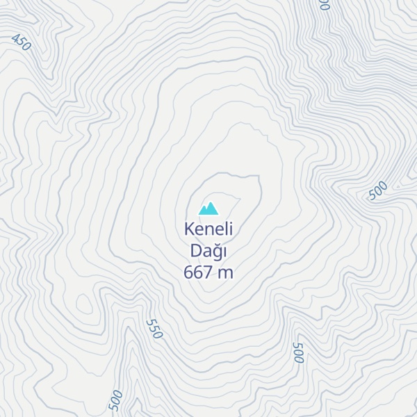 Map of Keneli Dağı
