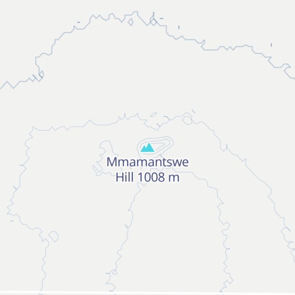 Map of Mmamantswe Hill