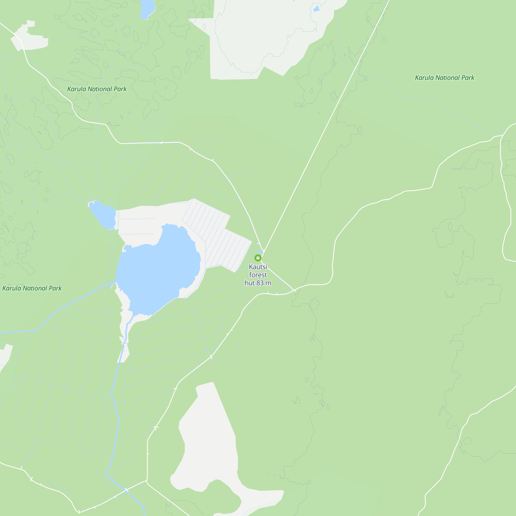 Kautsi forest hut map