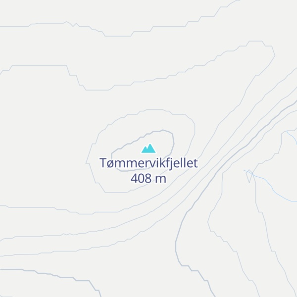 Map of Tømmervikfjellet