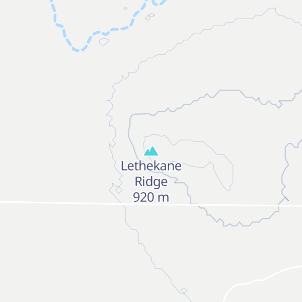 Map of Lethekane Ridge
