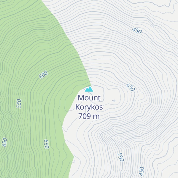 Map of Mount Korykos