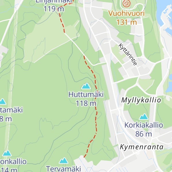 Map of Huttumäki