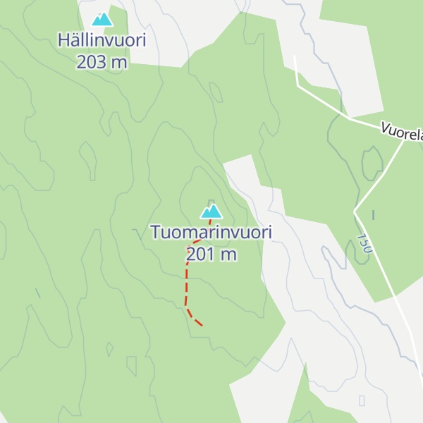 Map of Tuomarinvuori