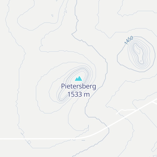 Map of Pietersberg