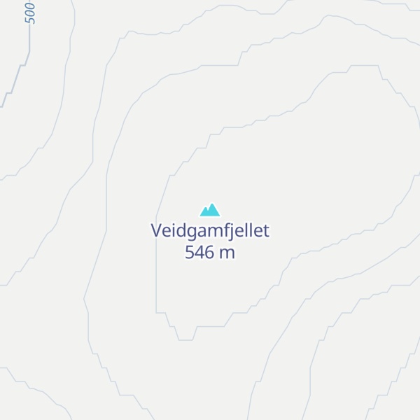 Map of Veidgamfjellet
