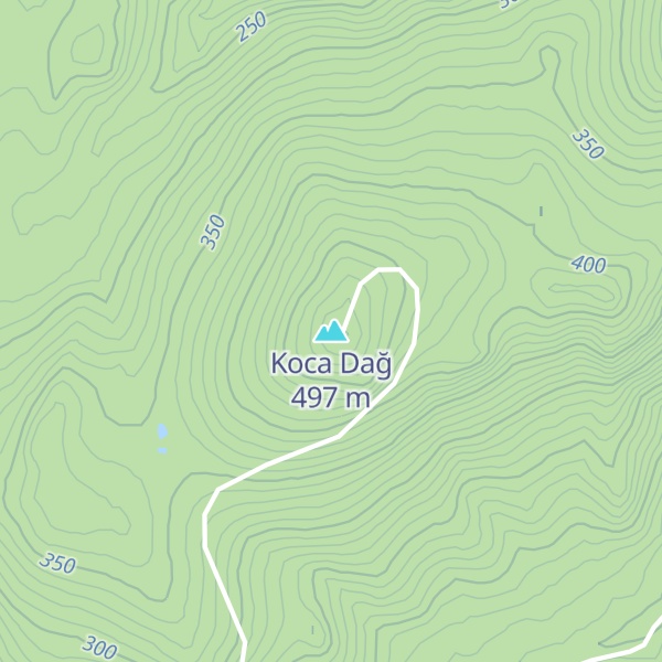 Map of Koca Dağ