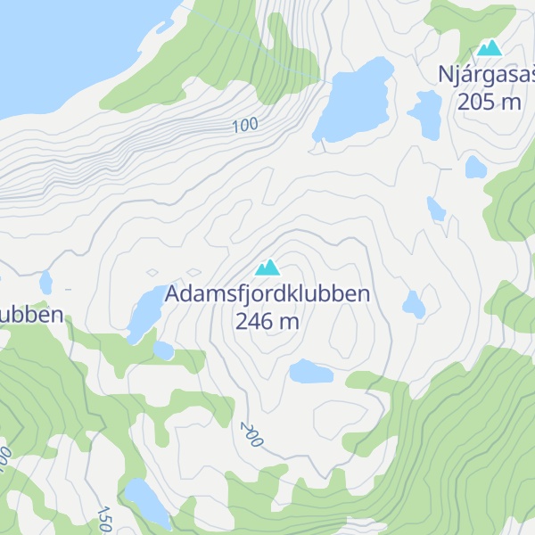 Map of Adamsfjordklubben