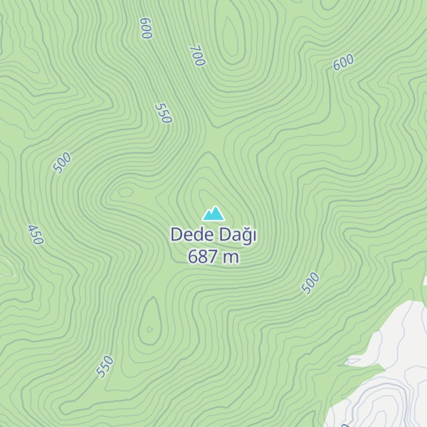 Map of Dede Dağı